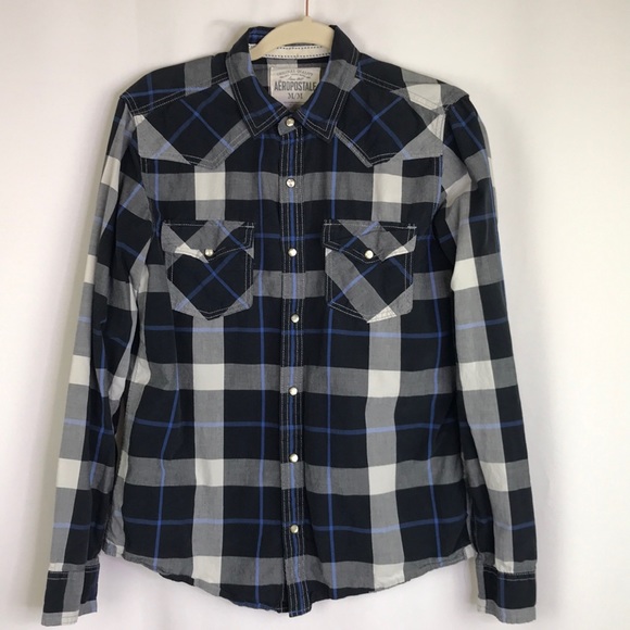 Aeropostale Other - Aeropostale Long Sleeve Pearl Button Down Shirt